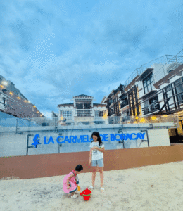 La Carmela de Boracay resort entrance by the beach.